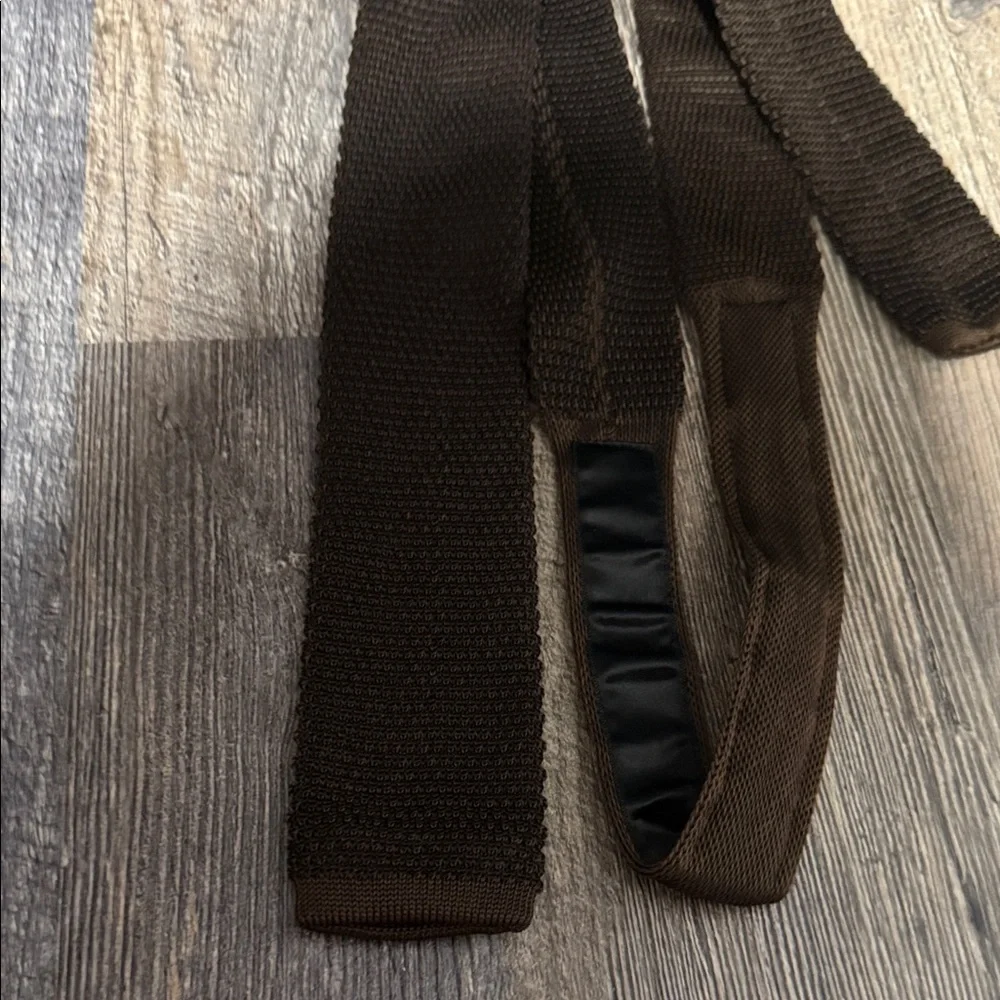 AVVA Brown Men's elegant tie